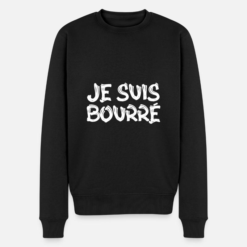 surprise je suis bourré - Pull Premium bio Homme - noir