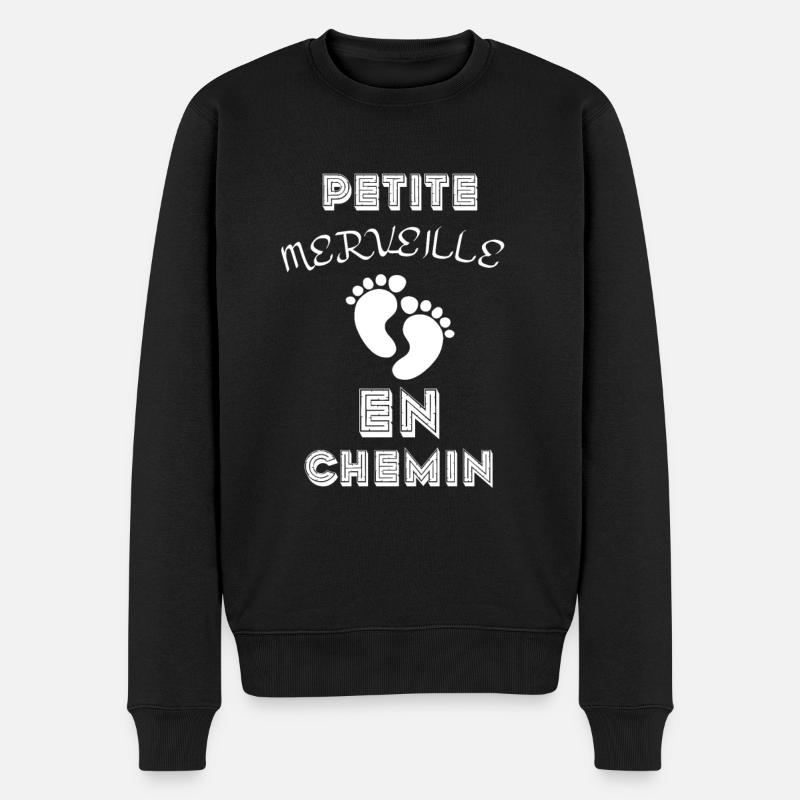 Petite merveille en chemin - Pull Premium bio Homme - noir