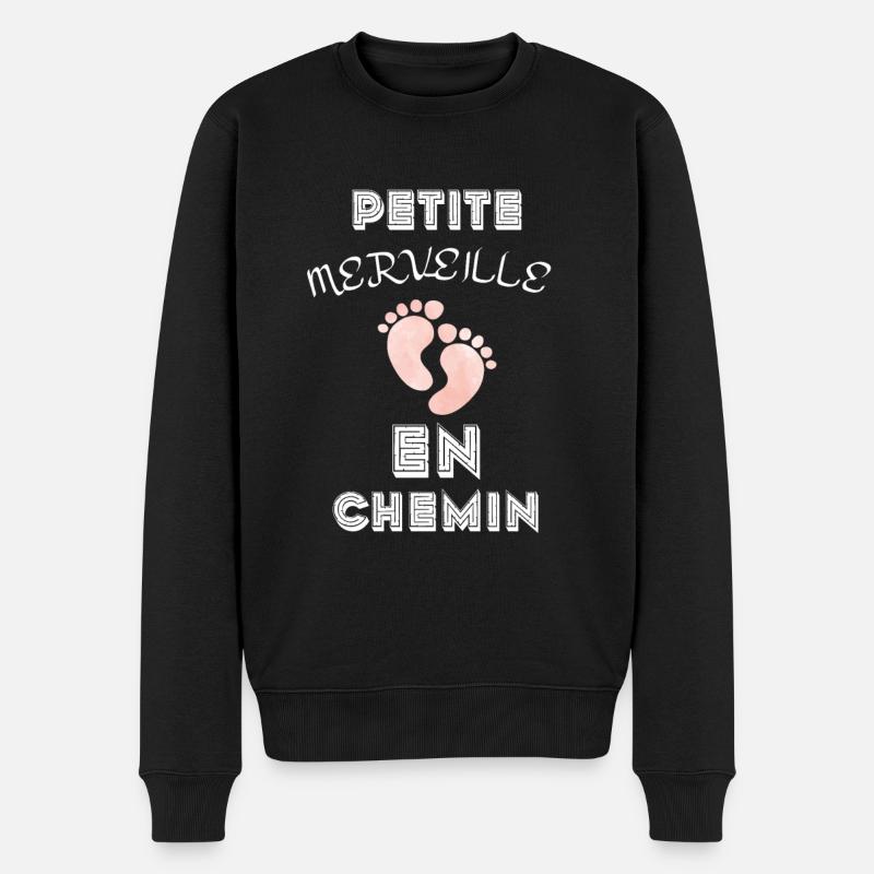 Petite merveille en chemin - Pull Premium bio Homme - noir
