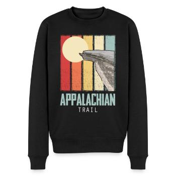 Appalachian Trail Wanderreise von Nordamerika nach - Männer Premium Bio Pullover - Schwarz - Vorne - Nico (187cm)