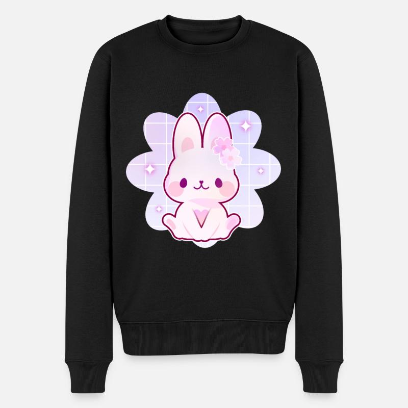 Lapin Kawaii - Pull Premium bio Homme - noir