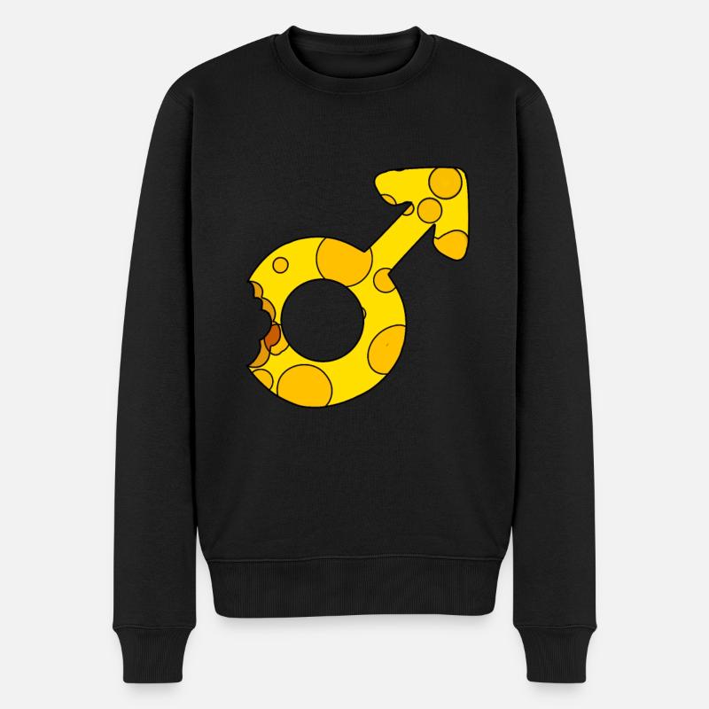 Männliches Geschlecht - Marssymbol - Männer Premium Bio Pullover - Schwarz