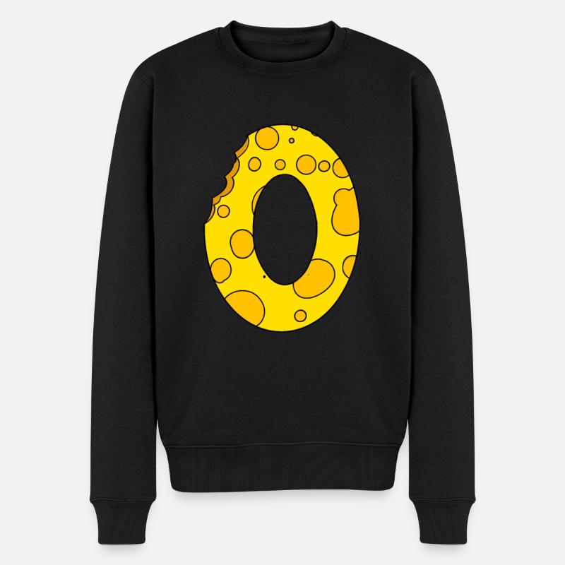 Lettre O - Pull Premium bio Homme - noir