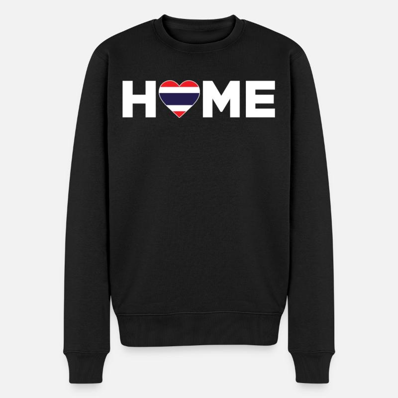 Thailand Heimat Thailand Flagge Thailand Liebe - Männer Premium Bio Pullover - Schwarz