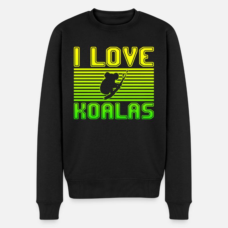 J’adore les koalas - Pull Premium bio Homme - noir