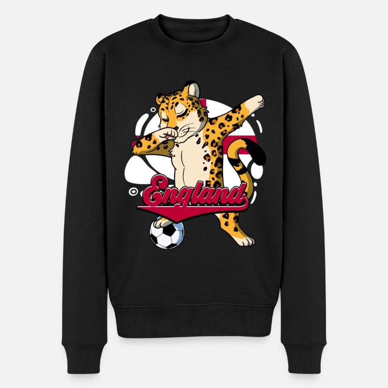 Angleterre Football - Pull Premium bio Homme - noir