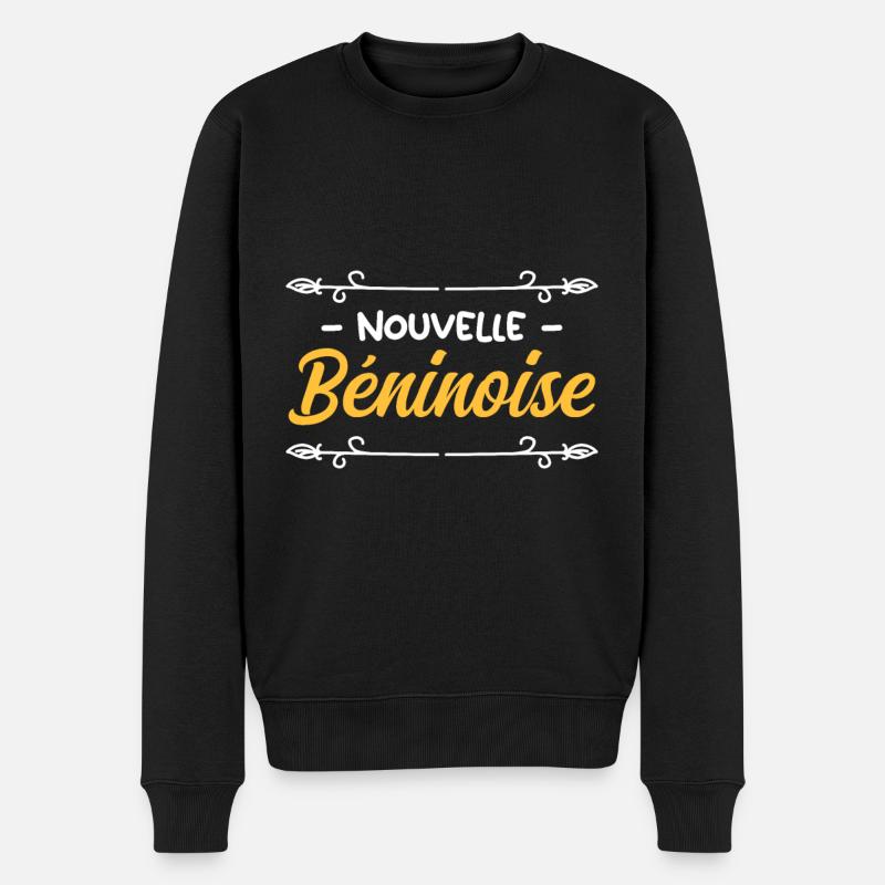 Nouvelle Béninoise - Idée cadeau bébé - Pull Premium bio Homme - noir