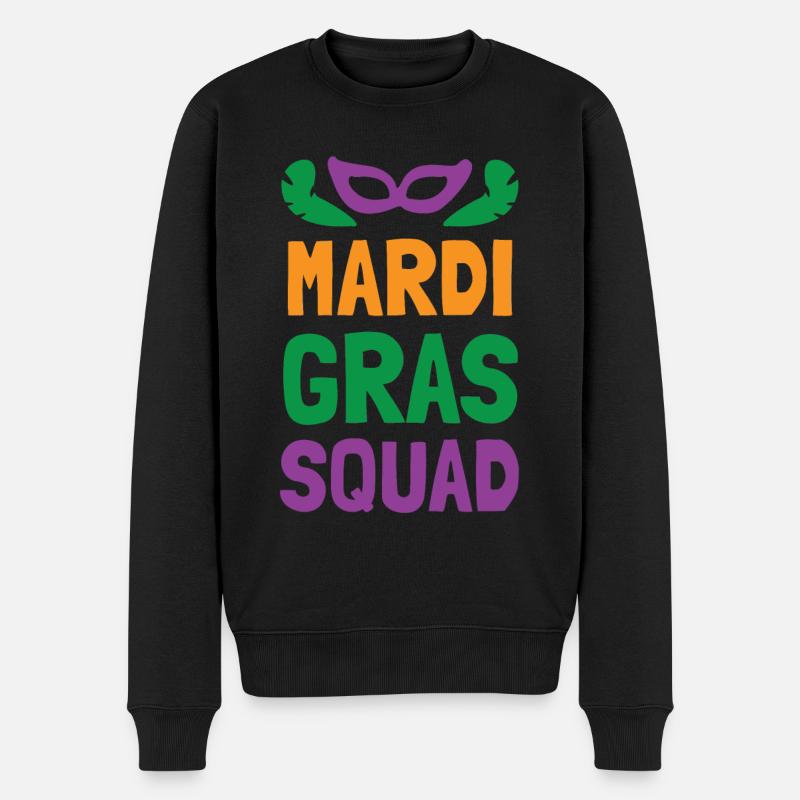 Escouade de Mardi Gras - Pull Premium bio Homme - noir