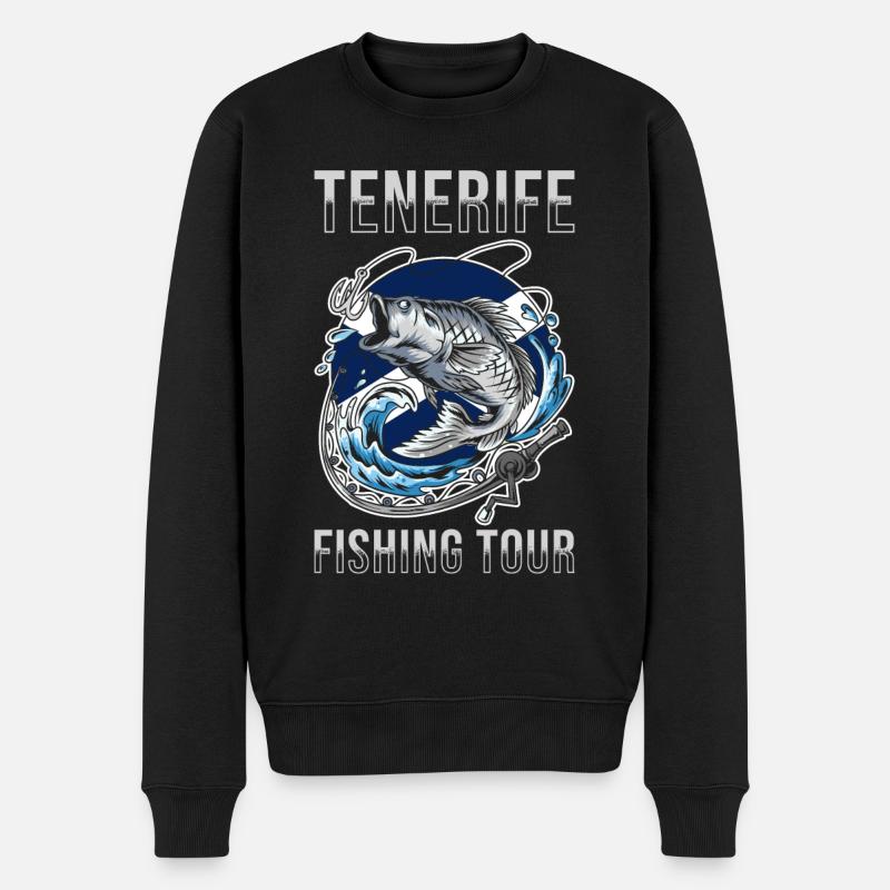 Angel Tour Teneriffa - Männer Premium Bio Pullover - Schwarz