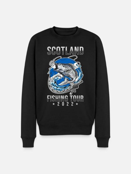 Fishing Trip Scotland 2022 - Men's Premium Organic Jumper - black