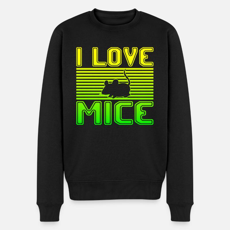 J’adore les souris - Pull Premium bio Homme - noir