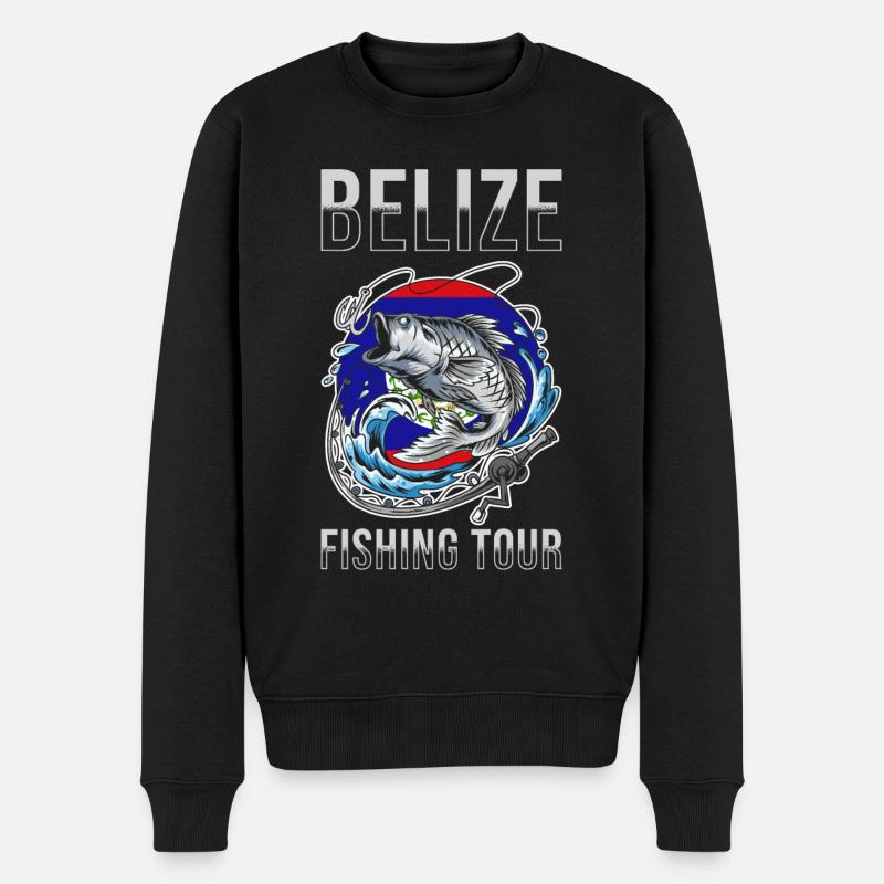 Angeltour Belize - Männer Premium Bio Pullover - Schwarz