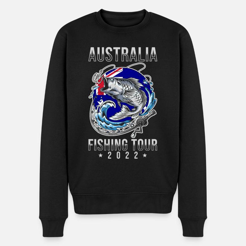 Circuit de pêche Australie 2022 - Pull Premium bio Homme - noir