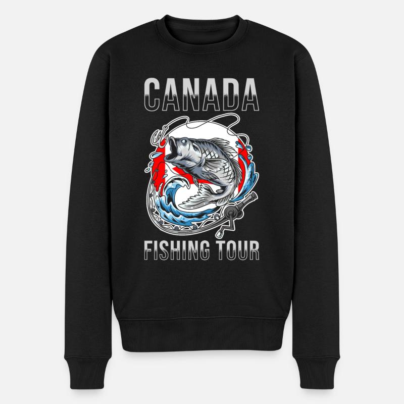 Voyage de pêche Canada - Pull Premium bio Homme - noir