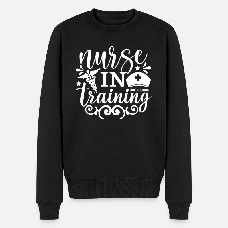 Infirmière en formation - Pull Premium bio Homme - noir