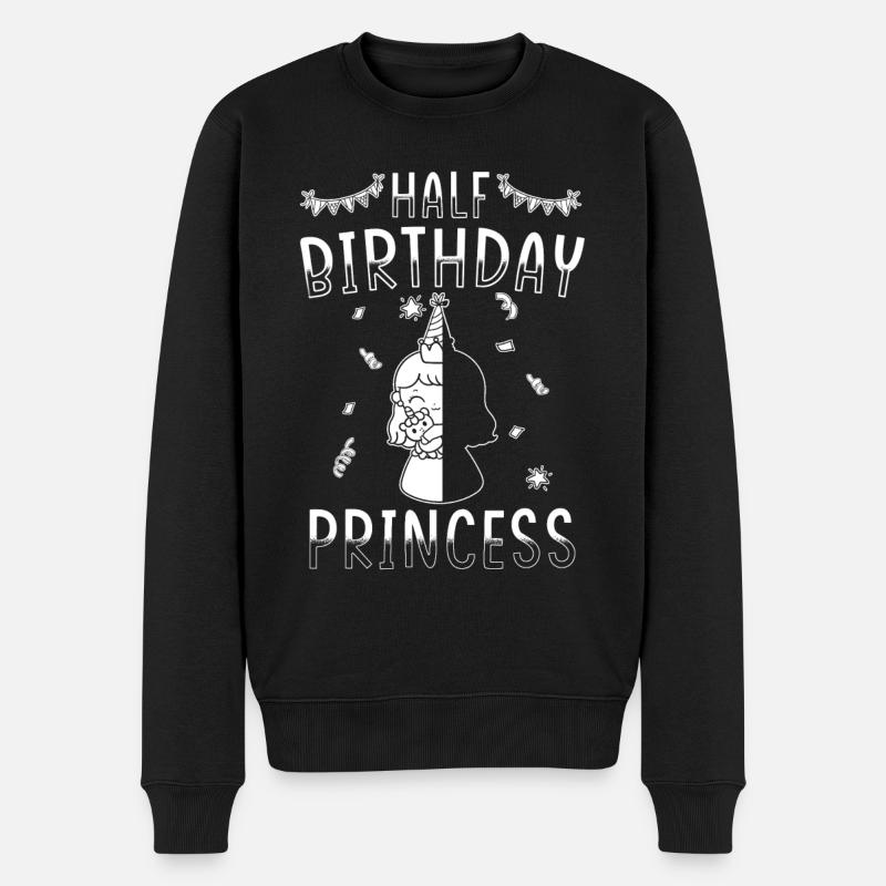 Demi-année 6 mois anniversaire princesse - Pull Premium bio Homme - noir