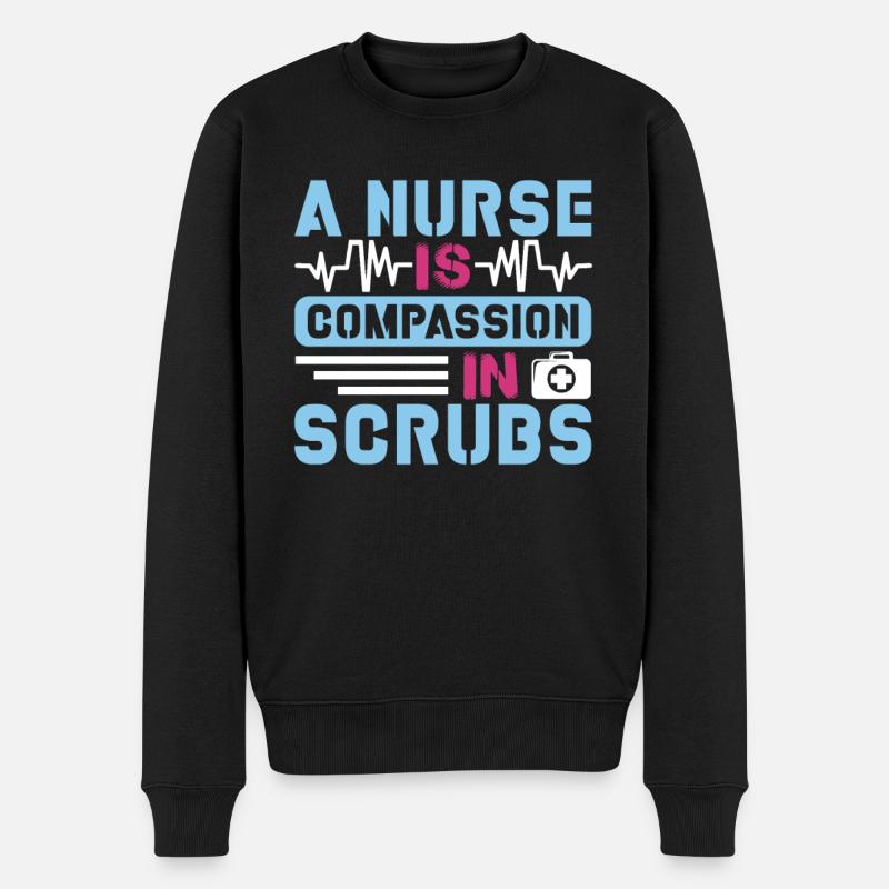 Infirmière Mercy - Pull Premium bio Homme - noir