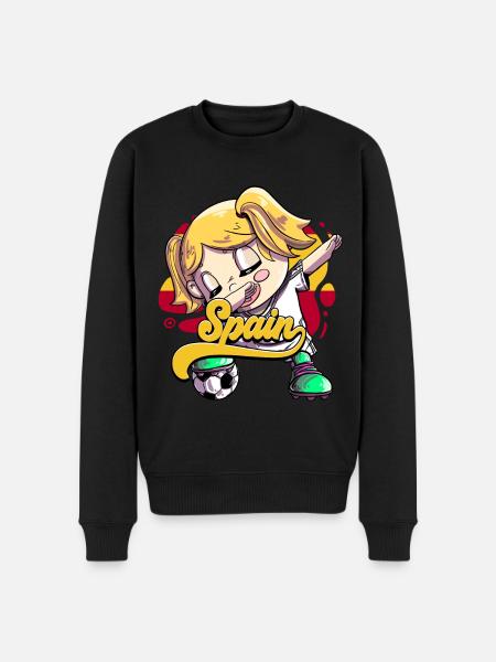 Spanien Fußball - Männer Premium Bio Pullover - Schwarz