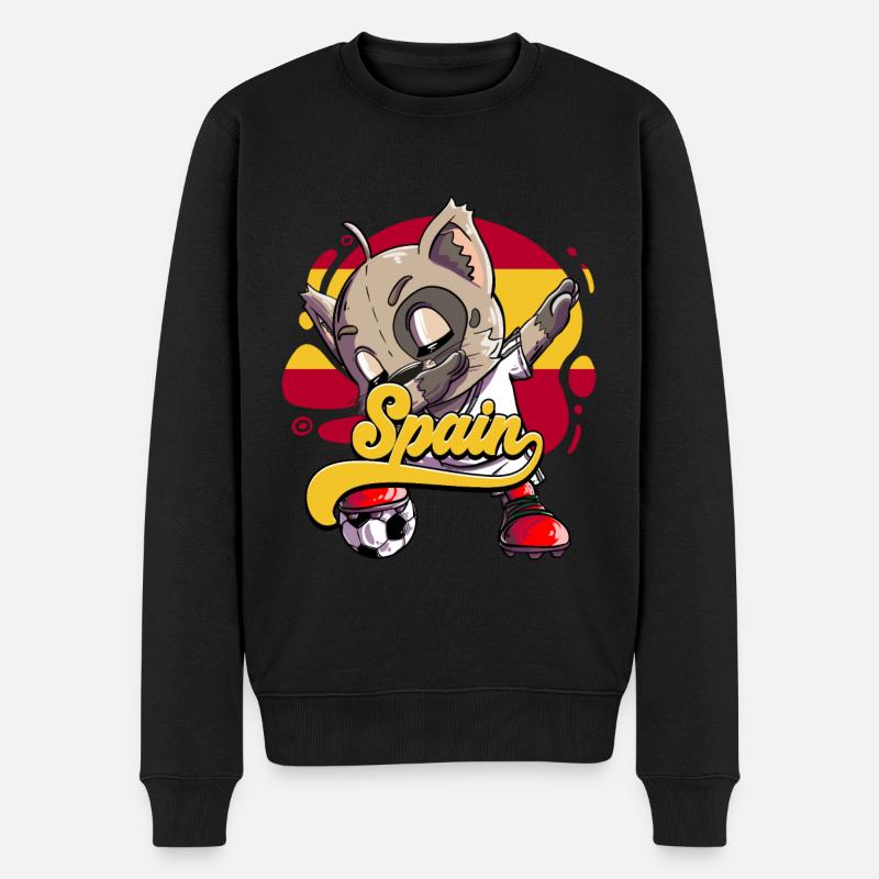 Spanien Fußball - Männer Premium Bio Pullover - Schwarz