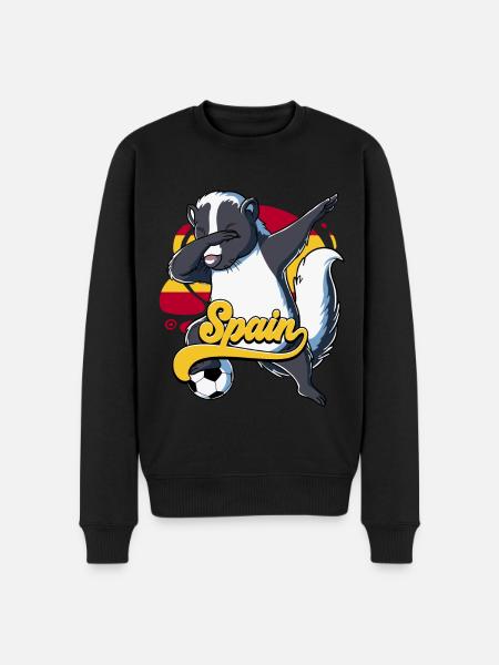 Spanien Fußball - Männer Premium Bio Pullover - Schwarz