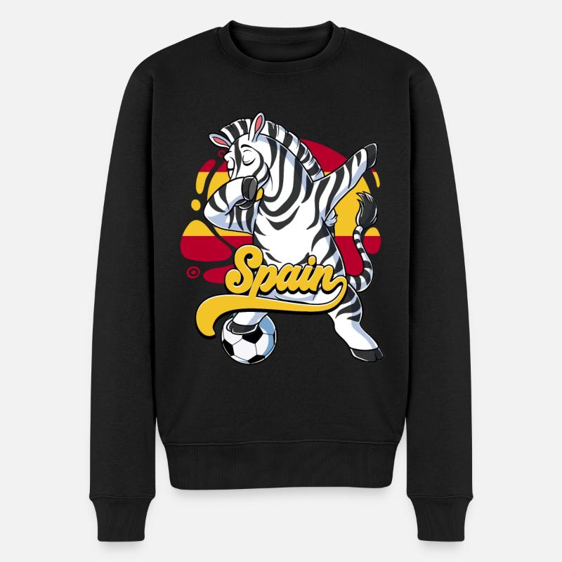 Spanien Fußball - Männer Premium Bio Pullover - Schwarz