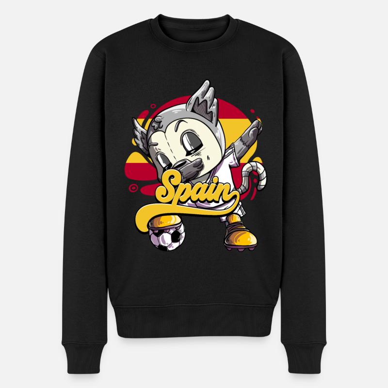 Spanien Fußball - Männer Premium Bio Pullover - Schwarz