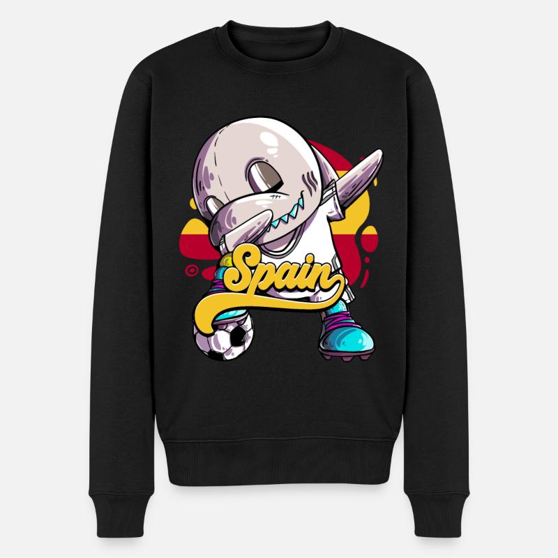 Spanien Fußball - Männer Premium Bio Pullover - Schwarz