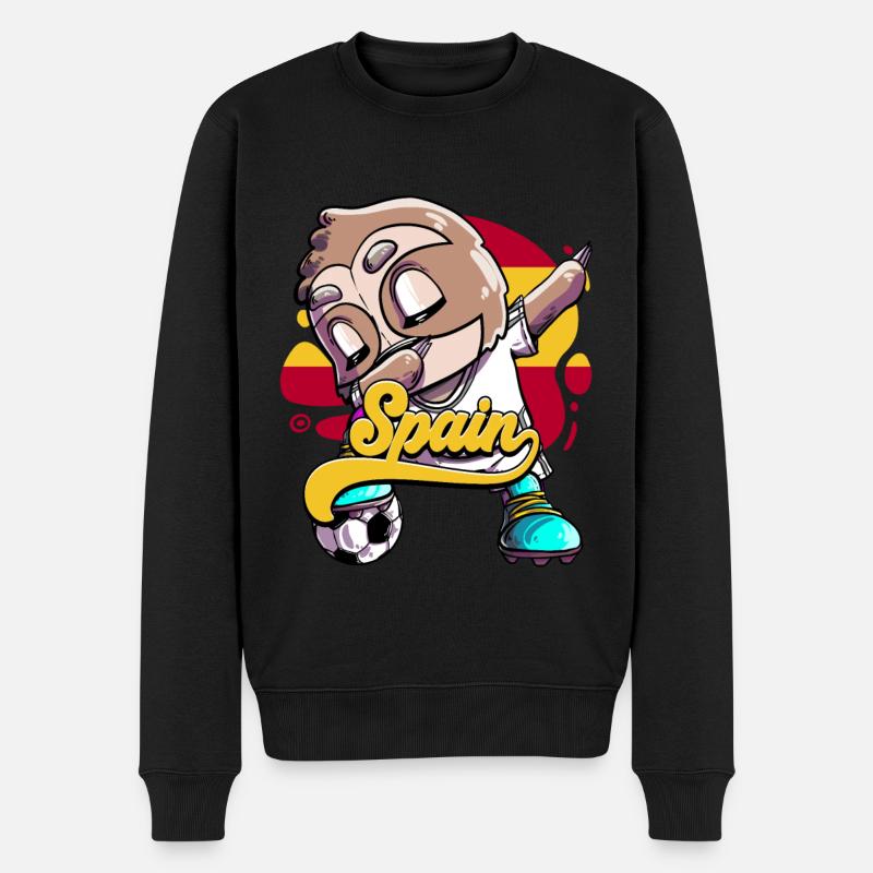 Spanien Fußball - Männer Premium Bio Pullover - Schwarz