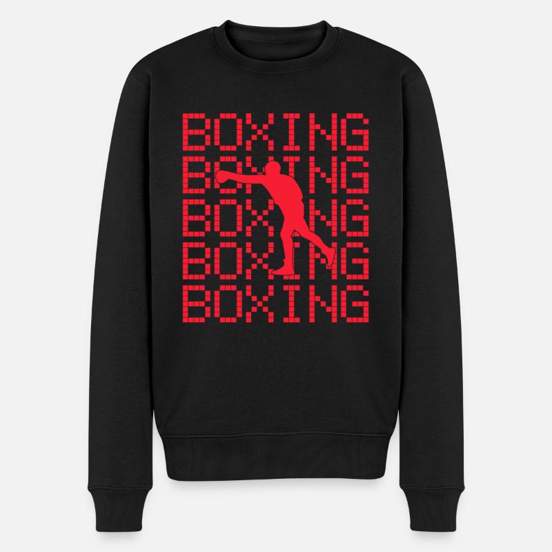 Boxe - Pull Premium bio Homme - noir