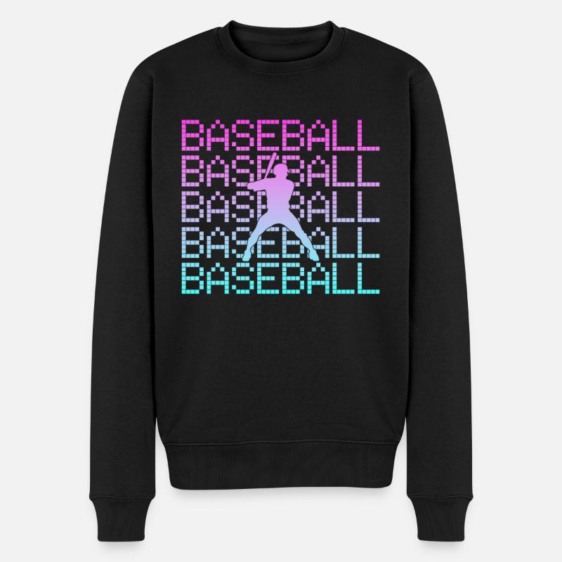 Base-ball - Pull Premium bio Homme - noir