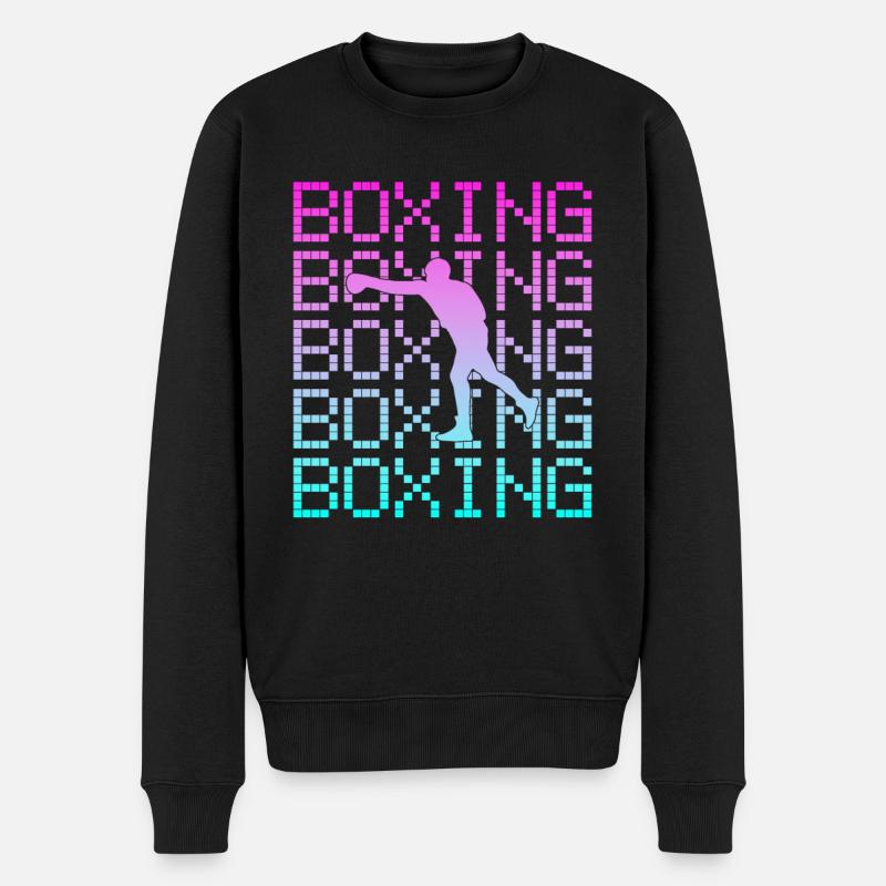 Boxen - Männer Premium Bio Pullover - Schwarz