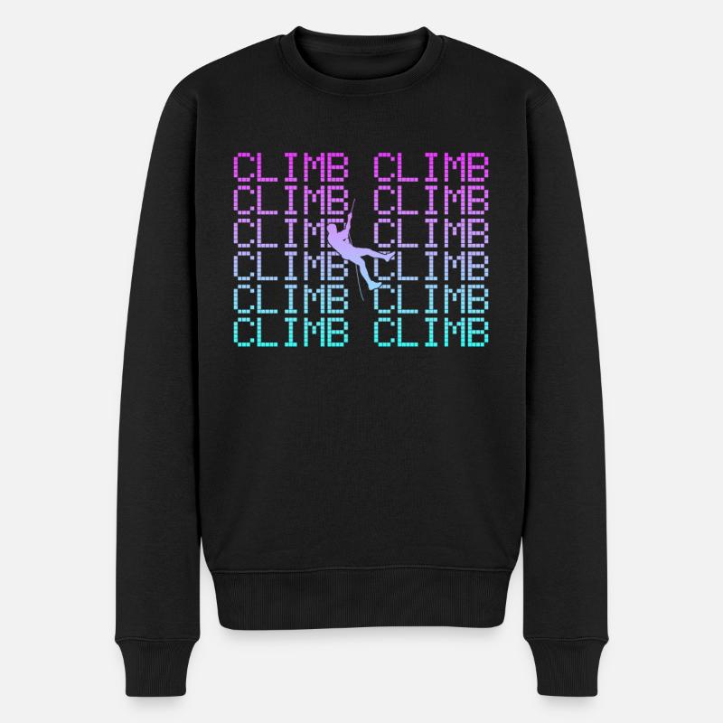 Grimper - Pull Premium bio Homme - noir