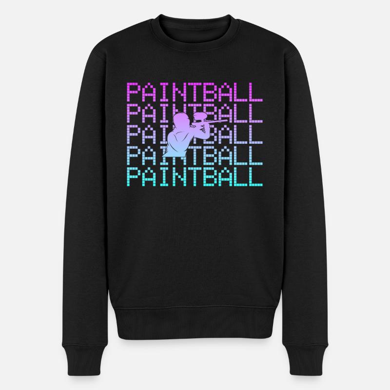 Paintball - Pull Premium bio Homme - noir