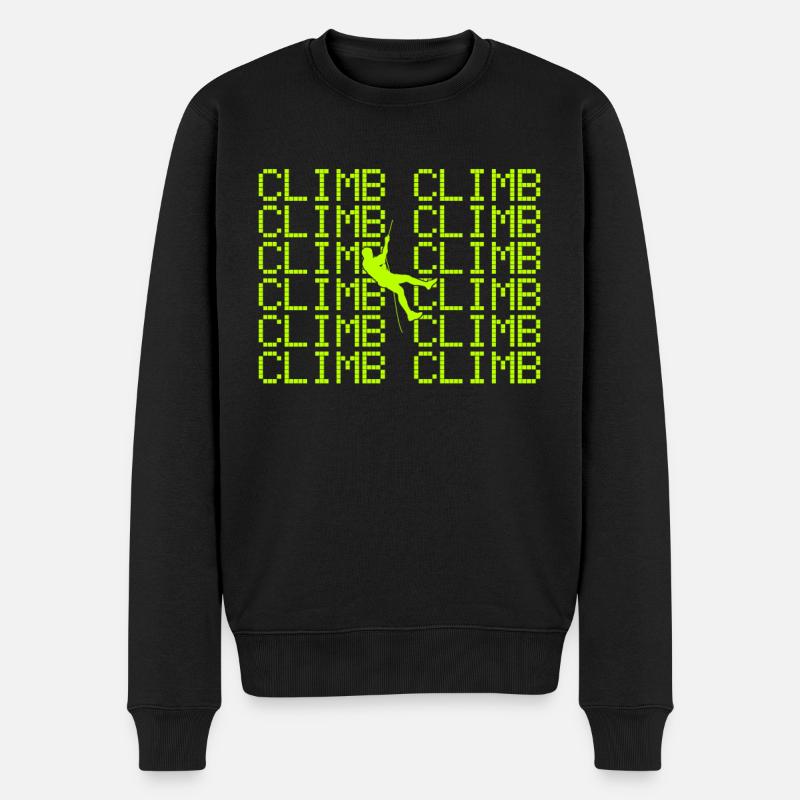 Grimper - Pull Premium bio Homme - noir