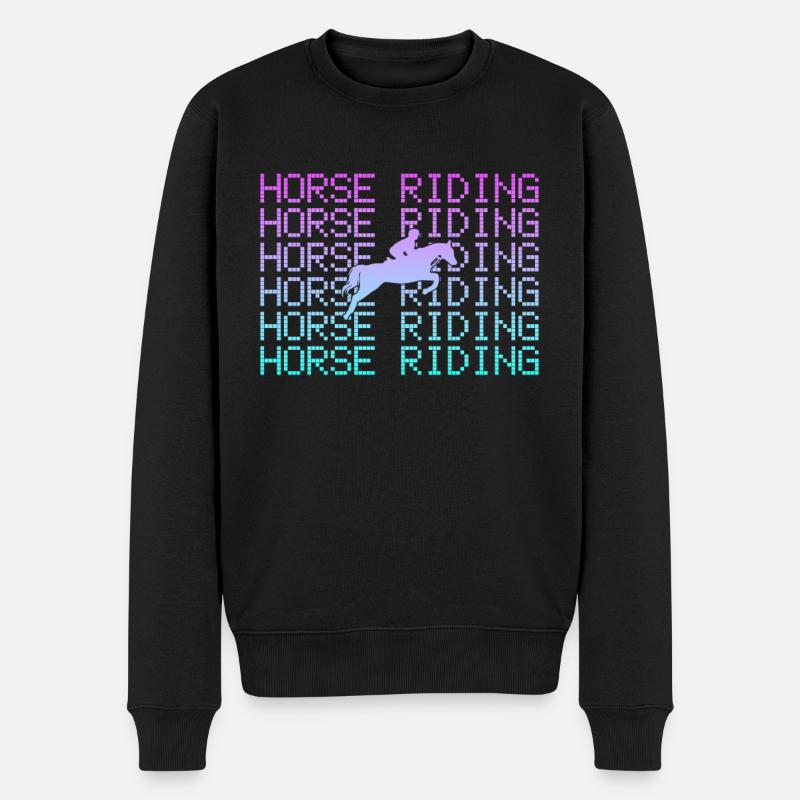 Équitation - Pull Premium bio Homme - noir