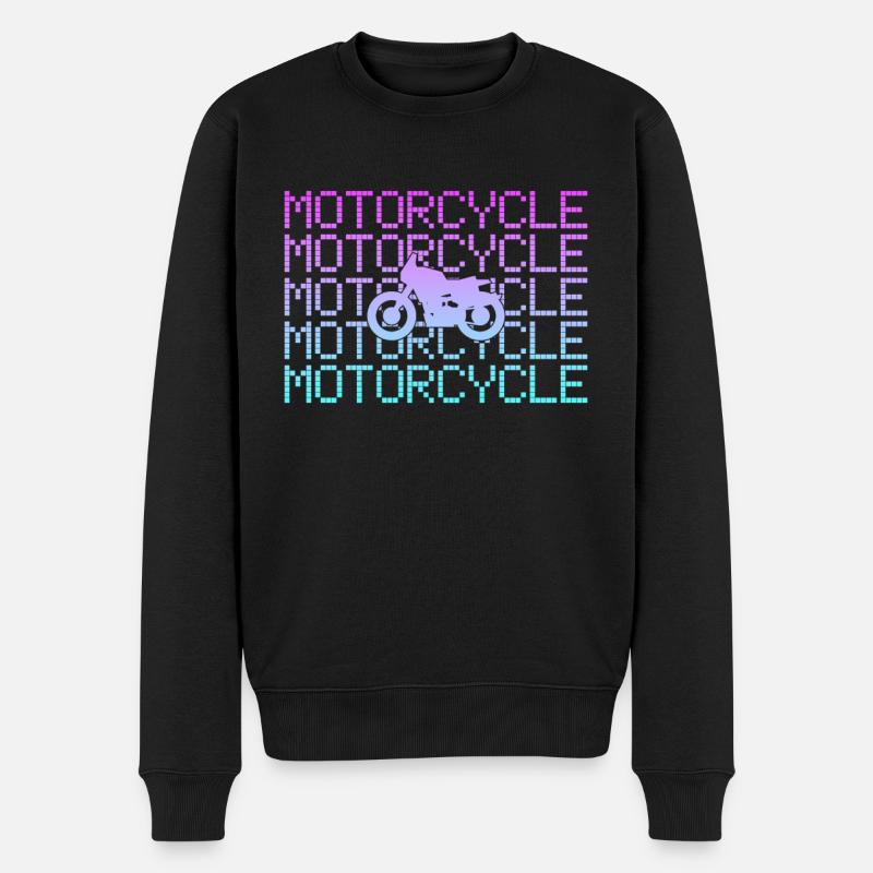 Motorrad fahren - Männer Premium Bio Pullover - Schwarz