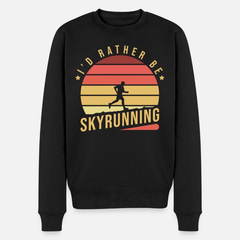 Conception de Skyrunning - Pull Premium bio Homme - noir