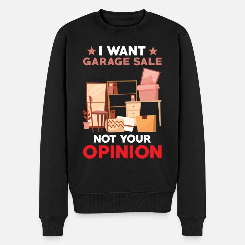Slogan de vente de garage - Pull Premium bio Homme - noir