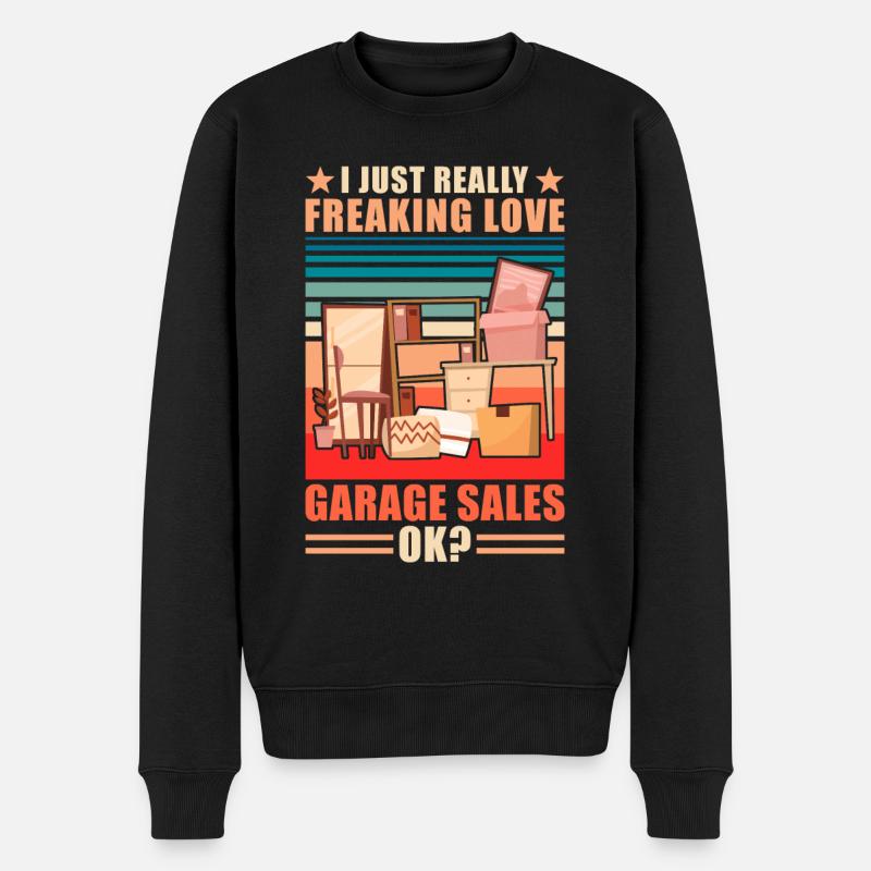 Slogan de vente de garage - Pull Premium bio Homme - noir