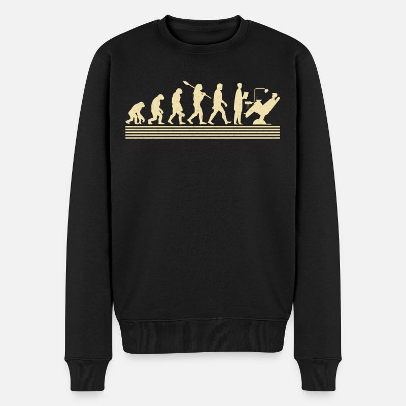 Dentist evolution - Men's Premium Organic Jumper - black