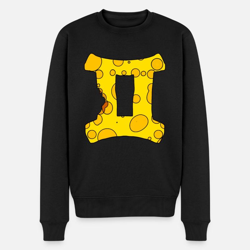 Signe du zodiaque Gémeaux - Pull Premium bio Homme - noir