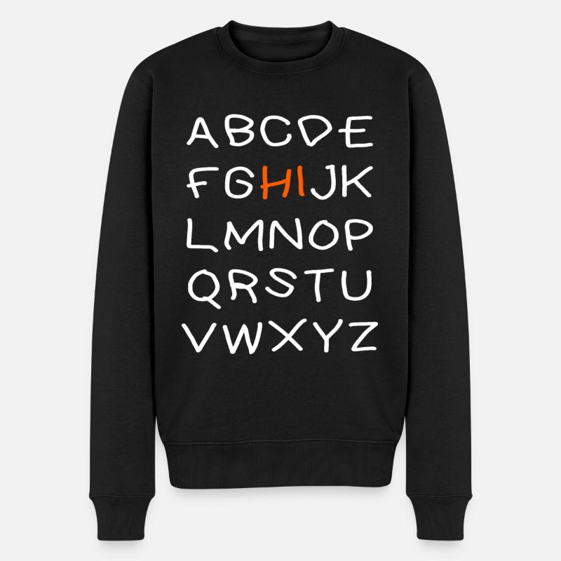 Salut Alphabet - Pull Premium bio Homme - noir