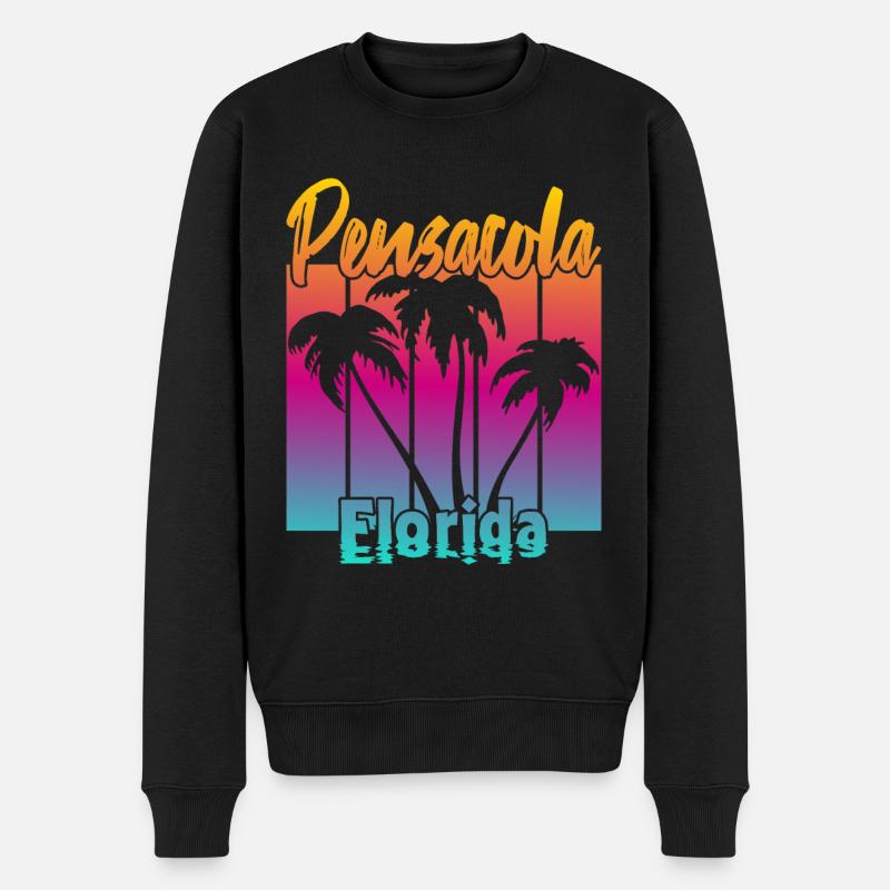 Pensacola Floride - Pull Premium bio Homme - noir