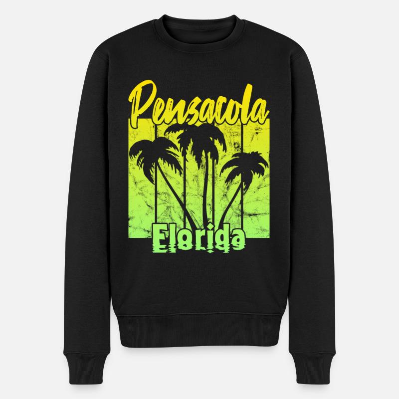 Pensacola Floride - Pull Premium bio Homme - noir