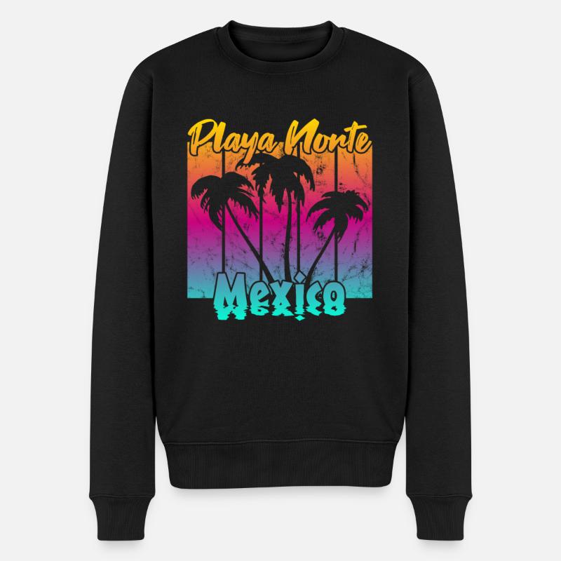 Playa Norte Mexique - Pull Premium bio Homme - noir