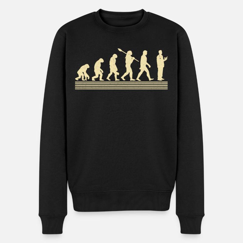 Apotheker-evolution - Männer Premium Bio Pullover - Schwarz