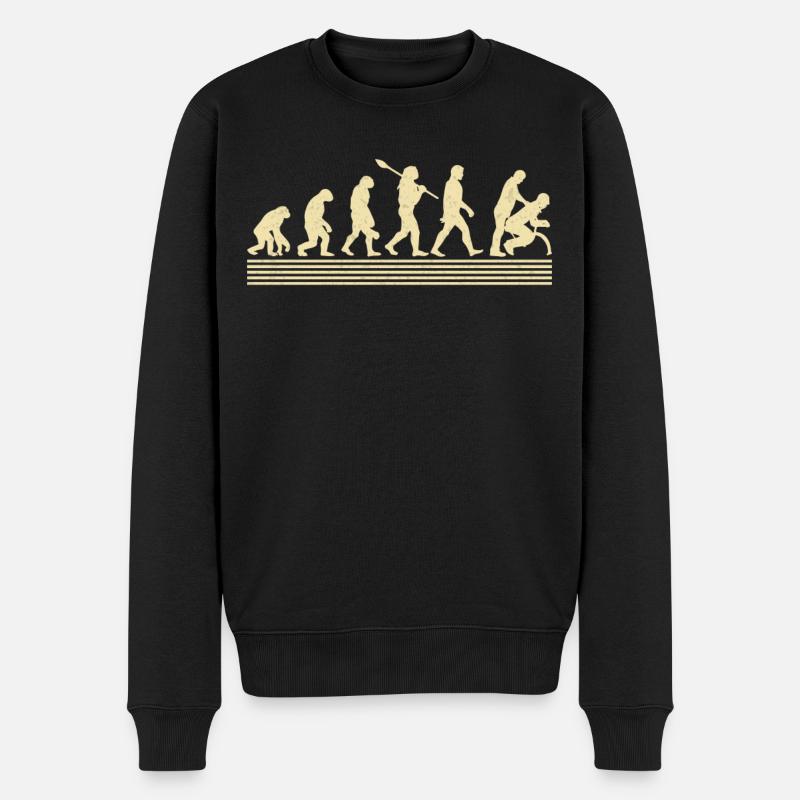 Physiotherapeut Assistant Evolution - Männer Premium Bio Pullover - Schwarz
