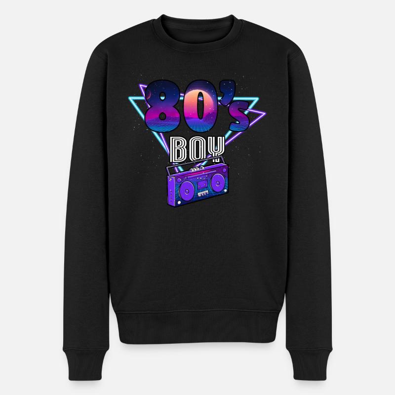 Années 80 80 Hommes - Pull Premium bio Homme - noir