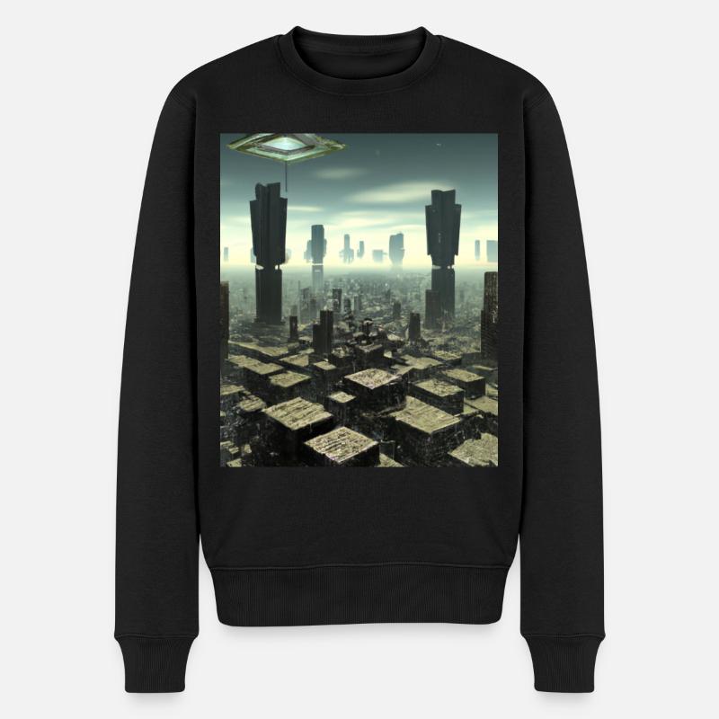 Science Fiction City Future - Pull Premium bio Homme - noir