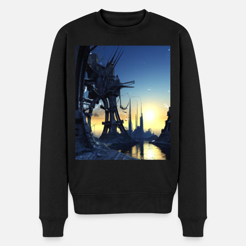 Science Fiction City Future - Pull Premium bio Homme - noir